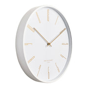 Maya 30cm white wall clock