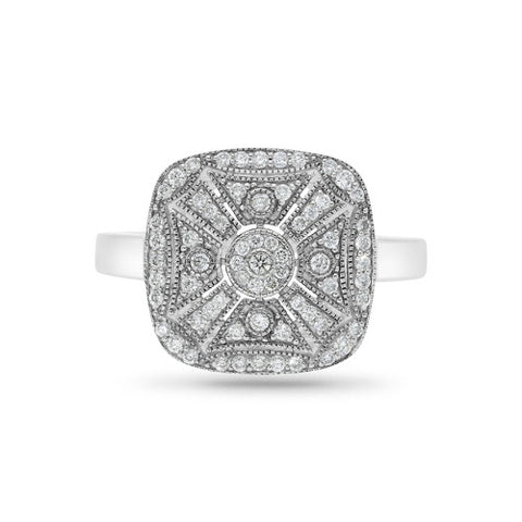 9ct Diamond vintage ring