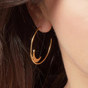 Summer Moon Earrings by Pastiche Rose Gold