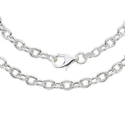 Sterling Silver cable chain 55cm