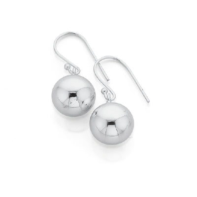 Sterling silver ball earrings