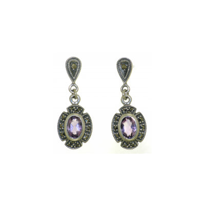 Sterling silver Marcasite earrings
