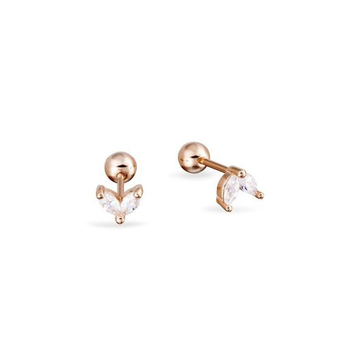 Sterling silver CZ cartilage studs