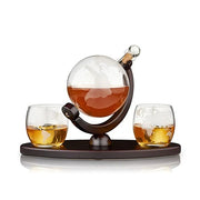 Globe decanter & glass whiskey set