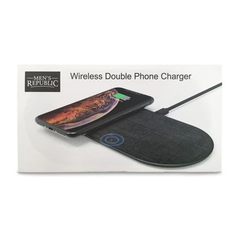 Men's Republic Wireless Double Phone Charger with Fabric