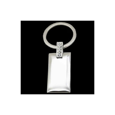 Silver plated keyring