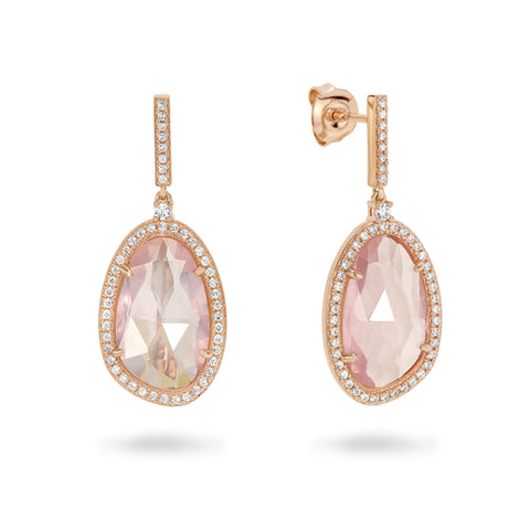 Rose Quartz earrings by Georgini