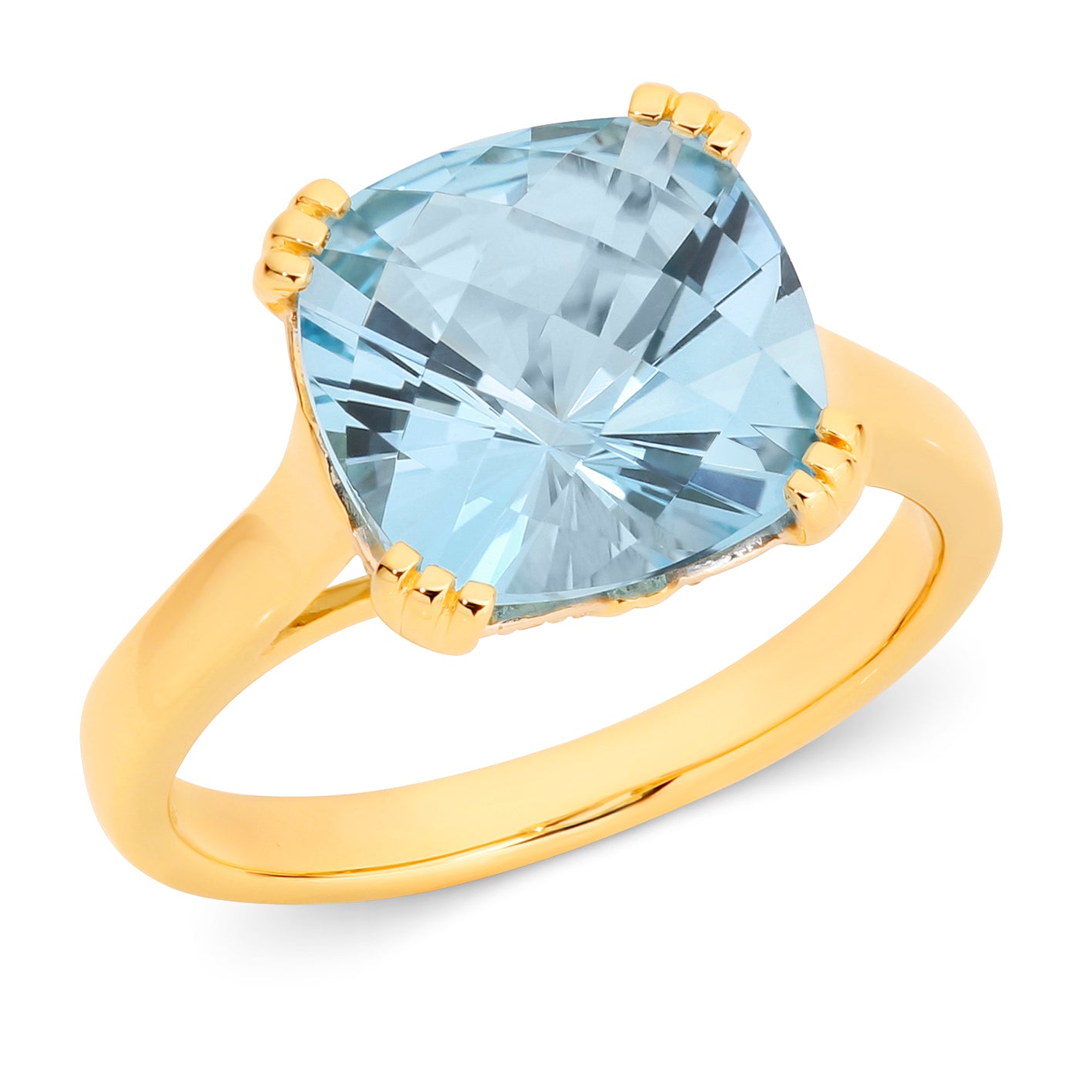 9ct Blue Topaz ring
