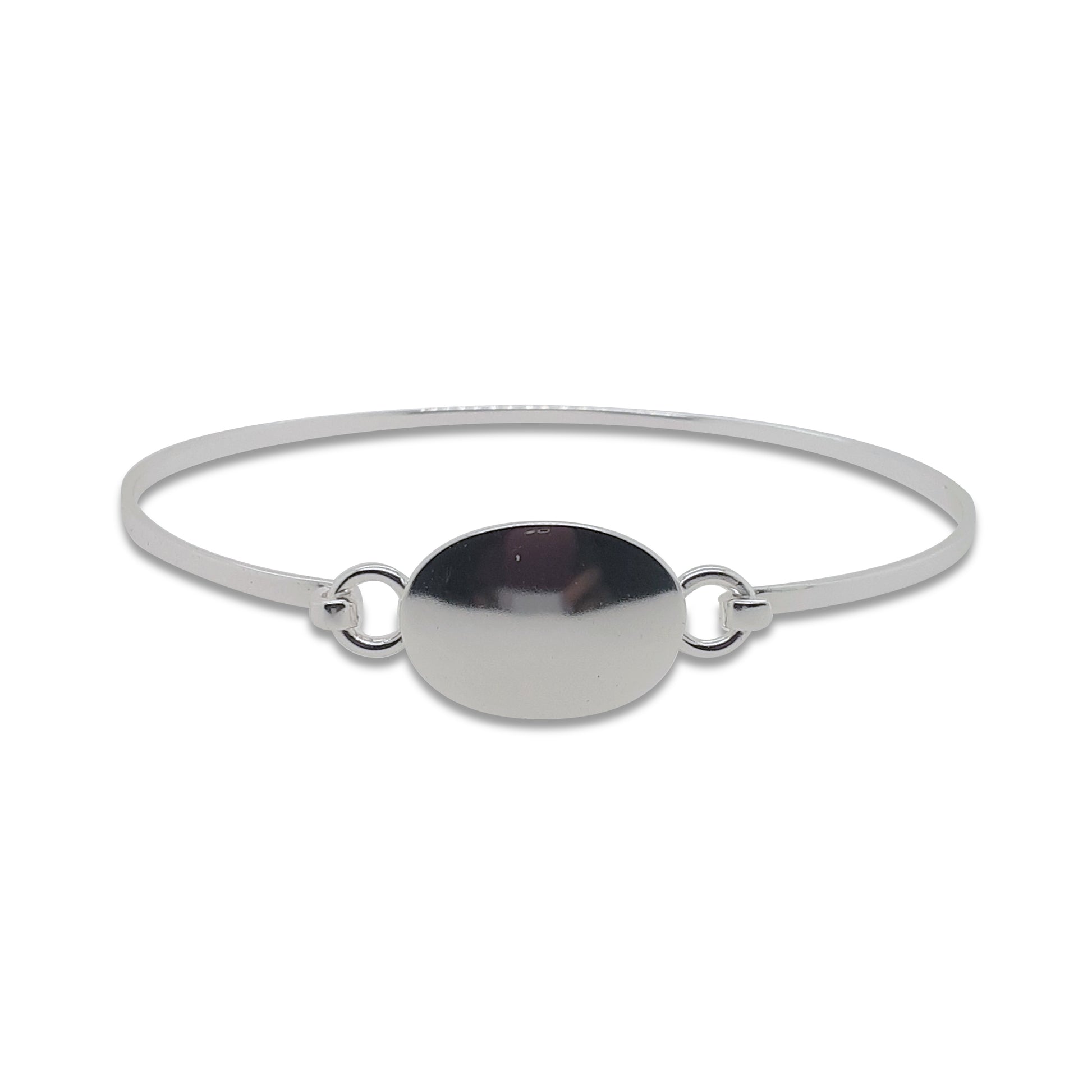 sterling silver bangle.