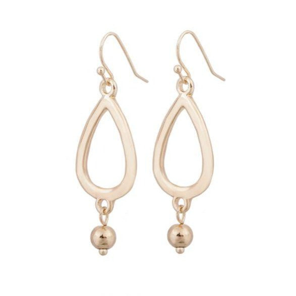 Gold plated bead earrings by Iskia Jewellery
