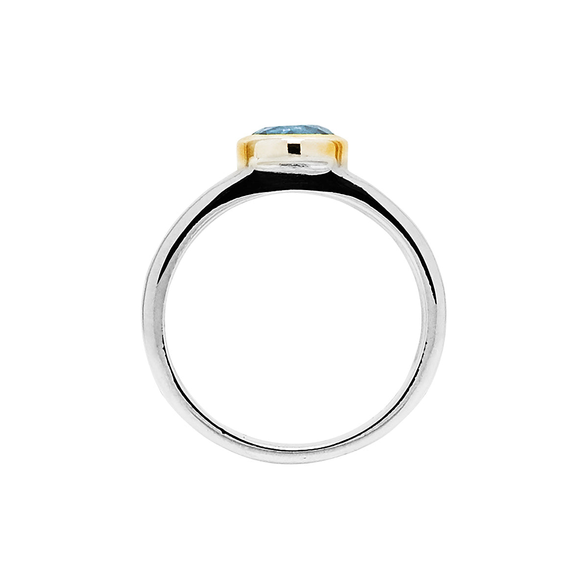 Sterling silver Blue Topaz ring.
