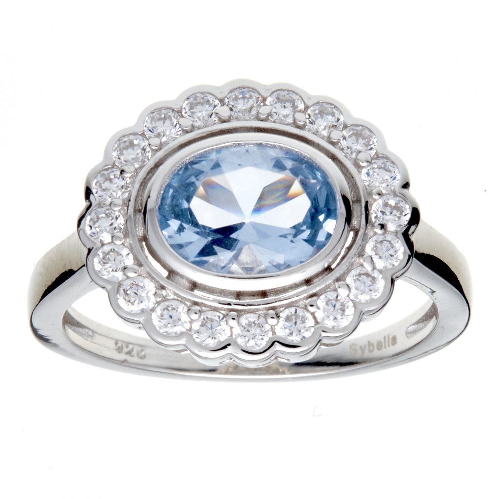 Sterling silver CZ ring