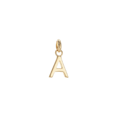Gold plated A initial