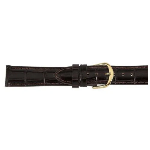 Antique Croc Grain Leather Band