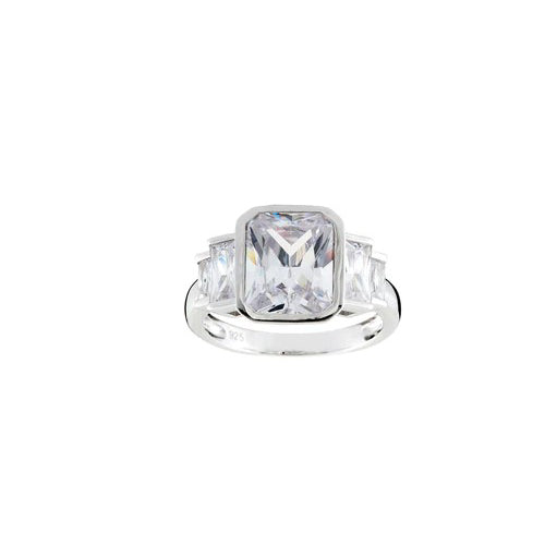 Sterling silver cz ring