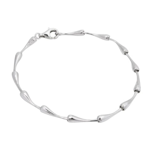 Sterling silver tear drop bracelet