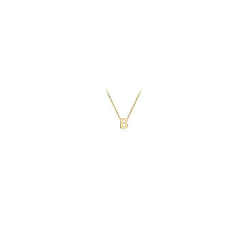 9ct gold inital necklace