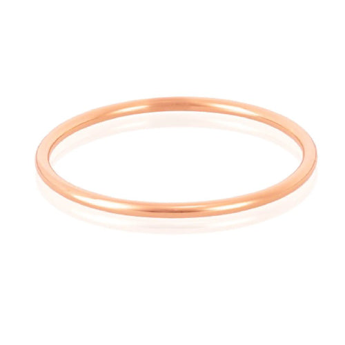 Rose Plated SS Golf Bangle 40mm