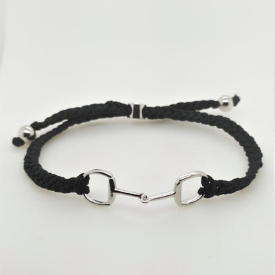 Sterling silver cord bracelet
