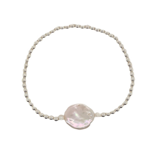 Sterling silver stretch bracelet