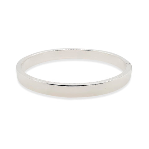 Sterling silver hollow bangle
