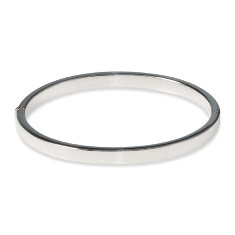 Sterling silver hinged bangle