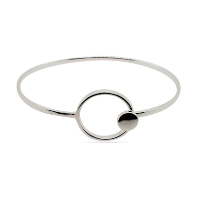 Sterling silver circle bangle