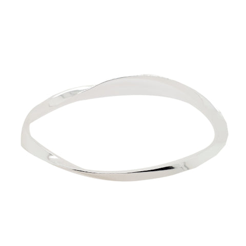 Sterling Silver ID Bangle