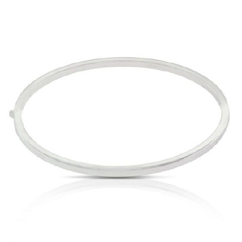 Sterling silver hinged bangle