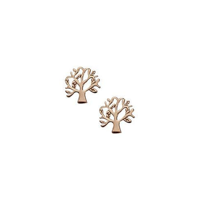 Sterling silver tree studs.