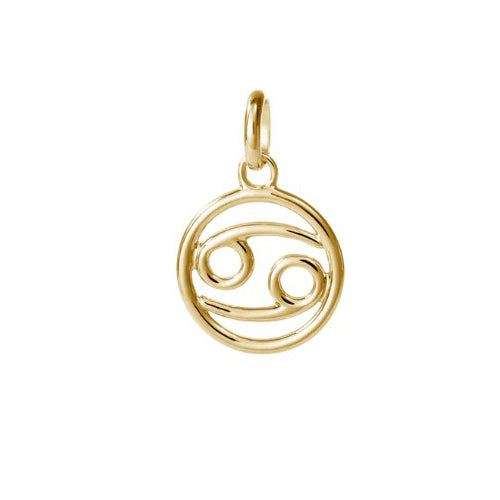 Cancer gold plated charm