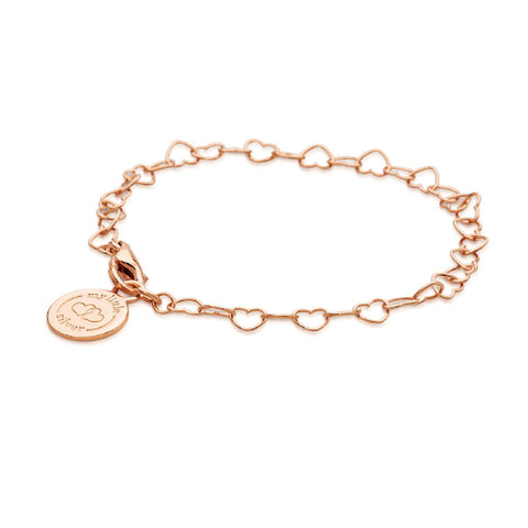 Chain of hearts bracelet