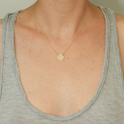 Disc Pendant and chain