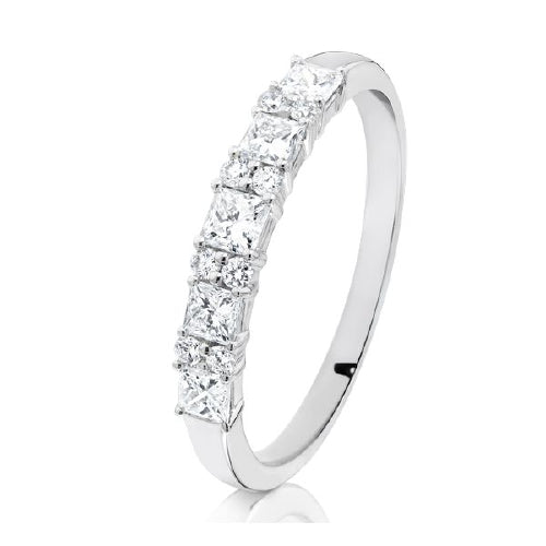 9ct white gold diamond eternity ring