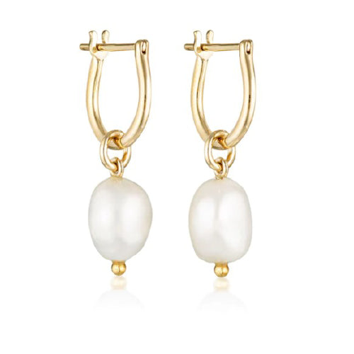 Baroque Pearl Basic Hoops