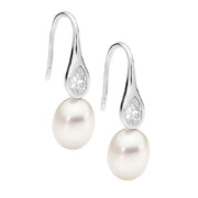 Ellani Silver and Pearl earrings.