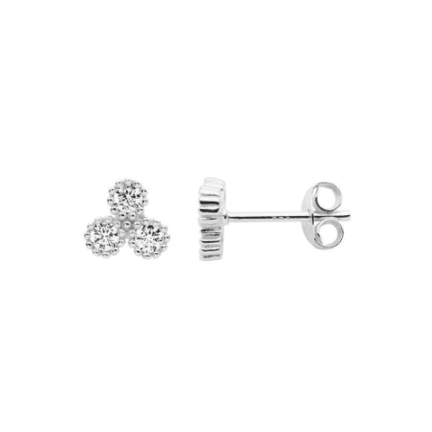 Sterling silver cz earrings