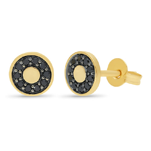 9ct Black Diamond earrings