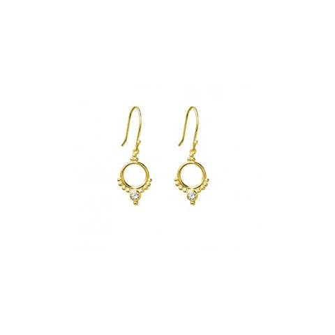Sterling silver gold plated earrings.