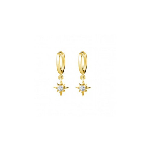 Sterling silver gold plated earrings,