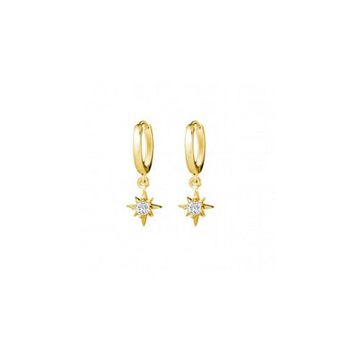 Sterling silver gold plated earrings,