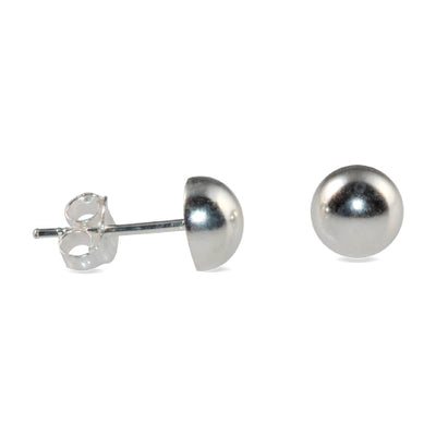 12mm sterling silver dome studs