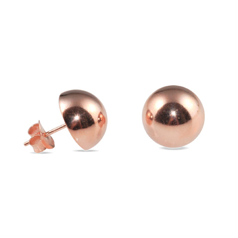 Rose gold plated dome studs