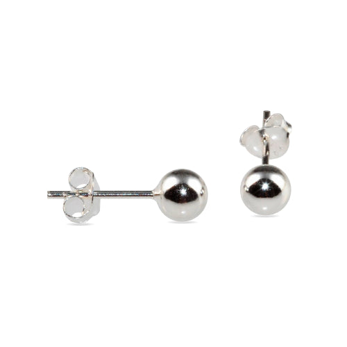 Sterling silver 5mm ball studs