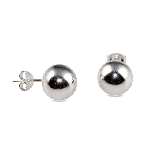 Sterling silver 10mm ball studs