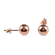Sterling silver RGP ball studs. 6mm