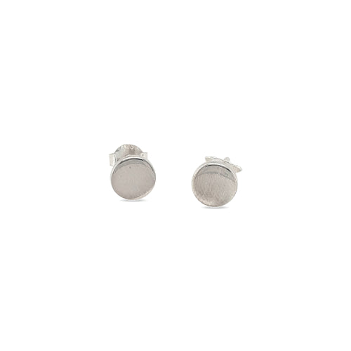 Sterling silver round studs