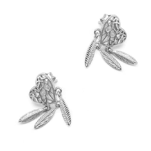 Sterling silver dreamcatcher earrings