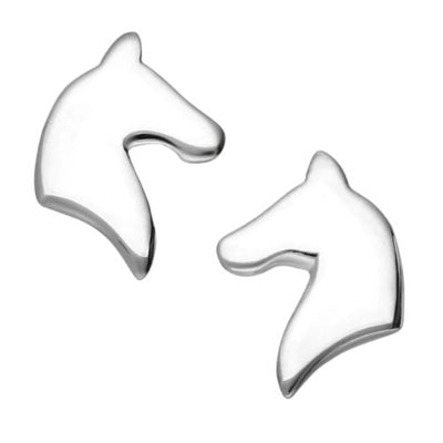 Sterling silver horse earrings