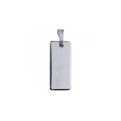 Sterling silver rectangular pendant
